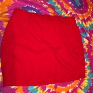 Red Mini Skirt